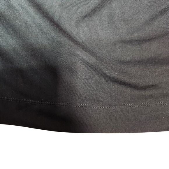 Merrell Womens Sz L Dress Long Sleeve Heavy Stretch Tie Waist Knee Length Black - Picture 6 of 10